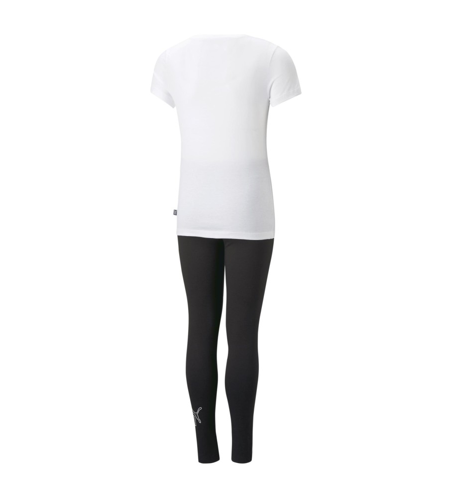 Conjunto de camiseta e legging Puma Graphic, branco