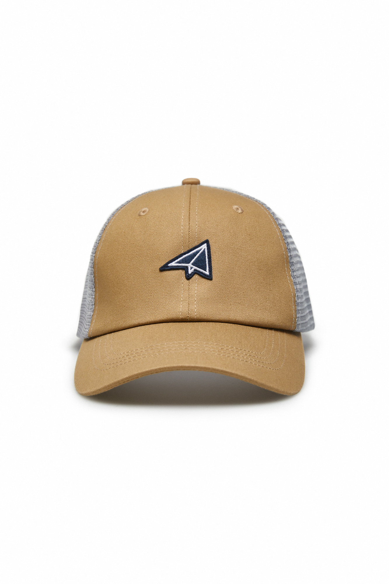 Boné de algodão e tela com logotipo de avião