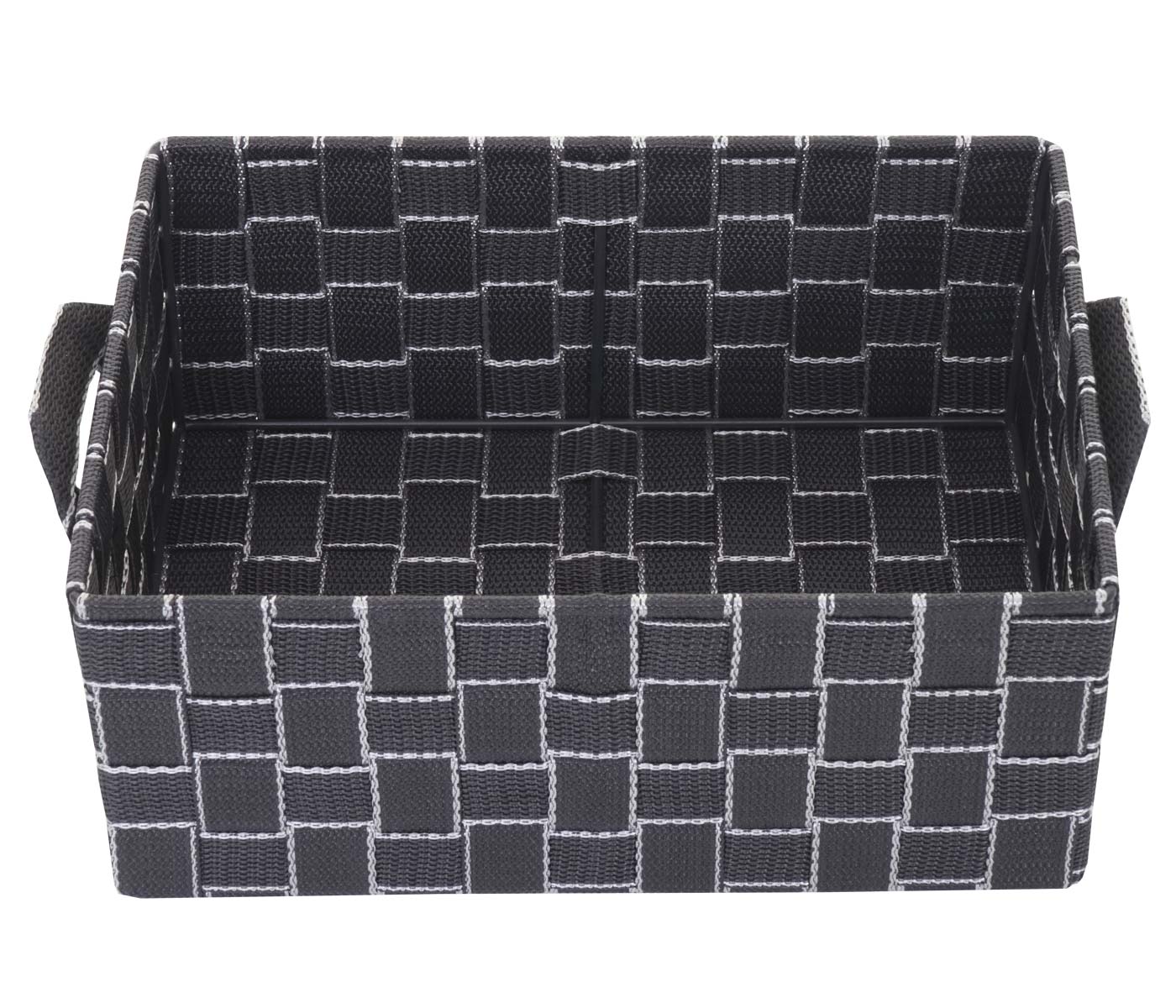 4er-Set Aufbewahrungskorb MCW-C37, Dekokorb Korb Körbchen Aufbewahrung Regalkorb Deko 12x28x20cm ~ dunkelgrau