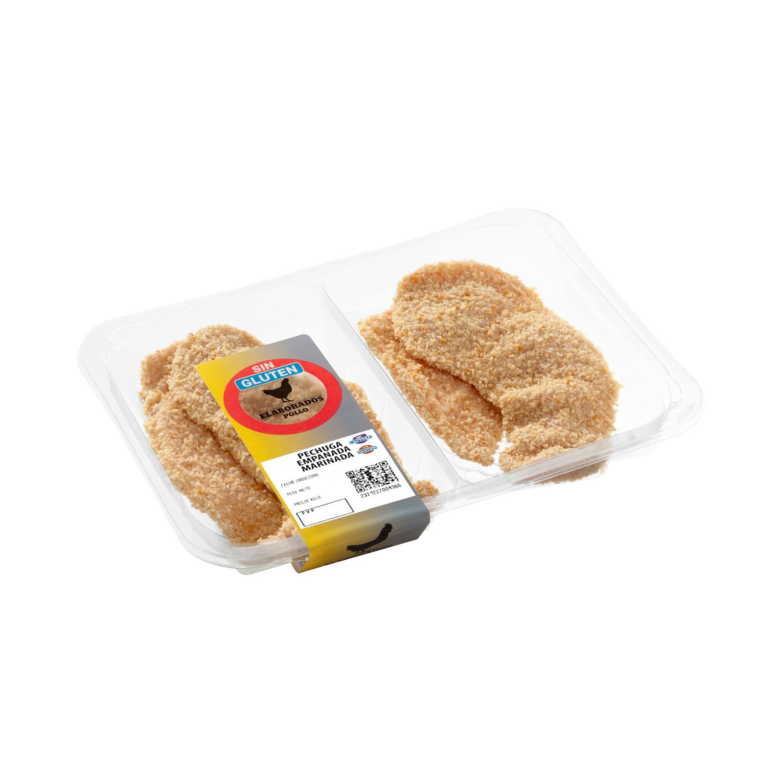 Filets de poitrine de poulet marinés panés sans gluten