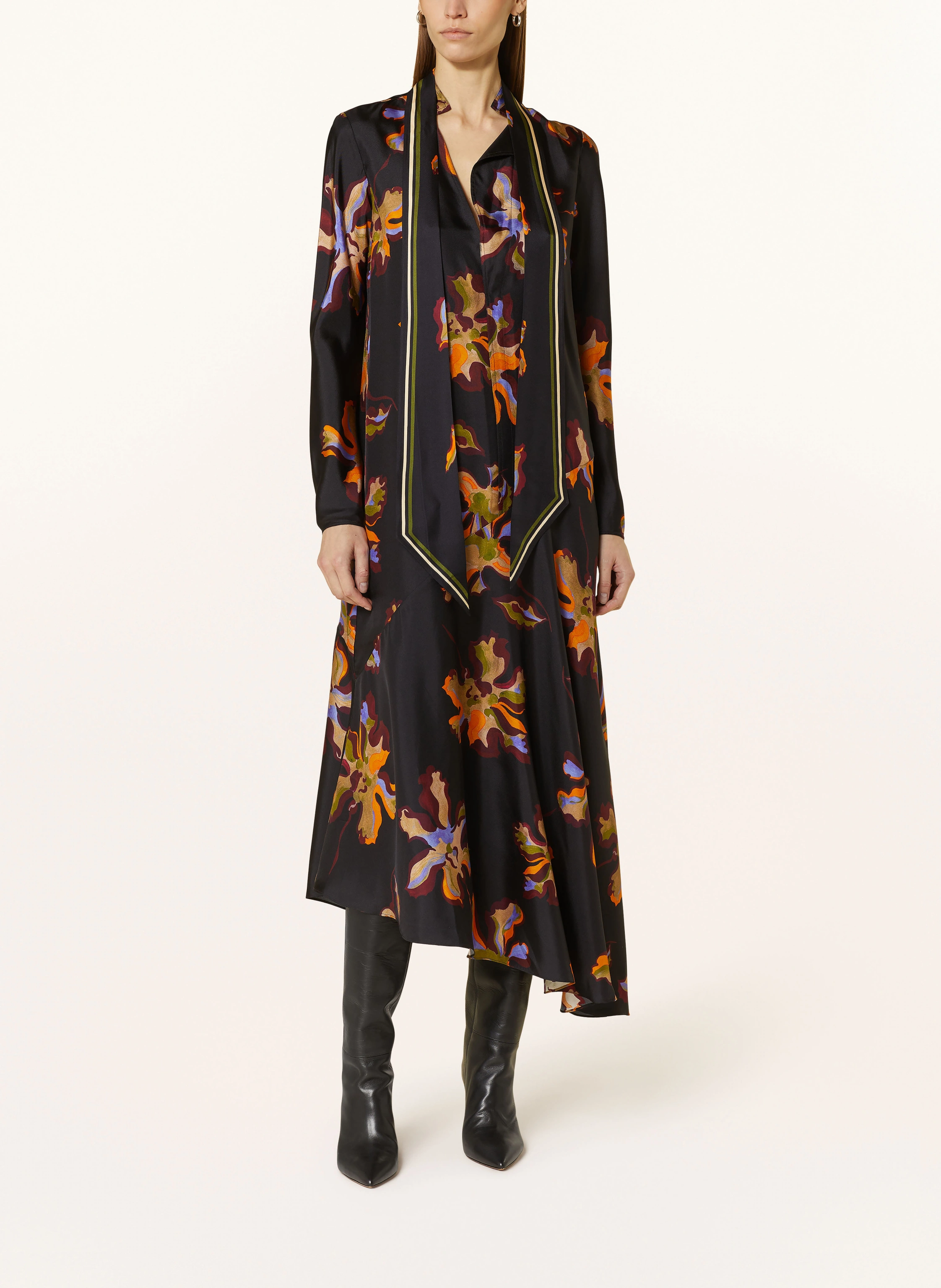 DOROTHEE SCHUMACHER Seidenkleid FLORAL SEDUCTIVE mit Schluppe