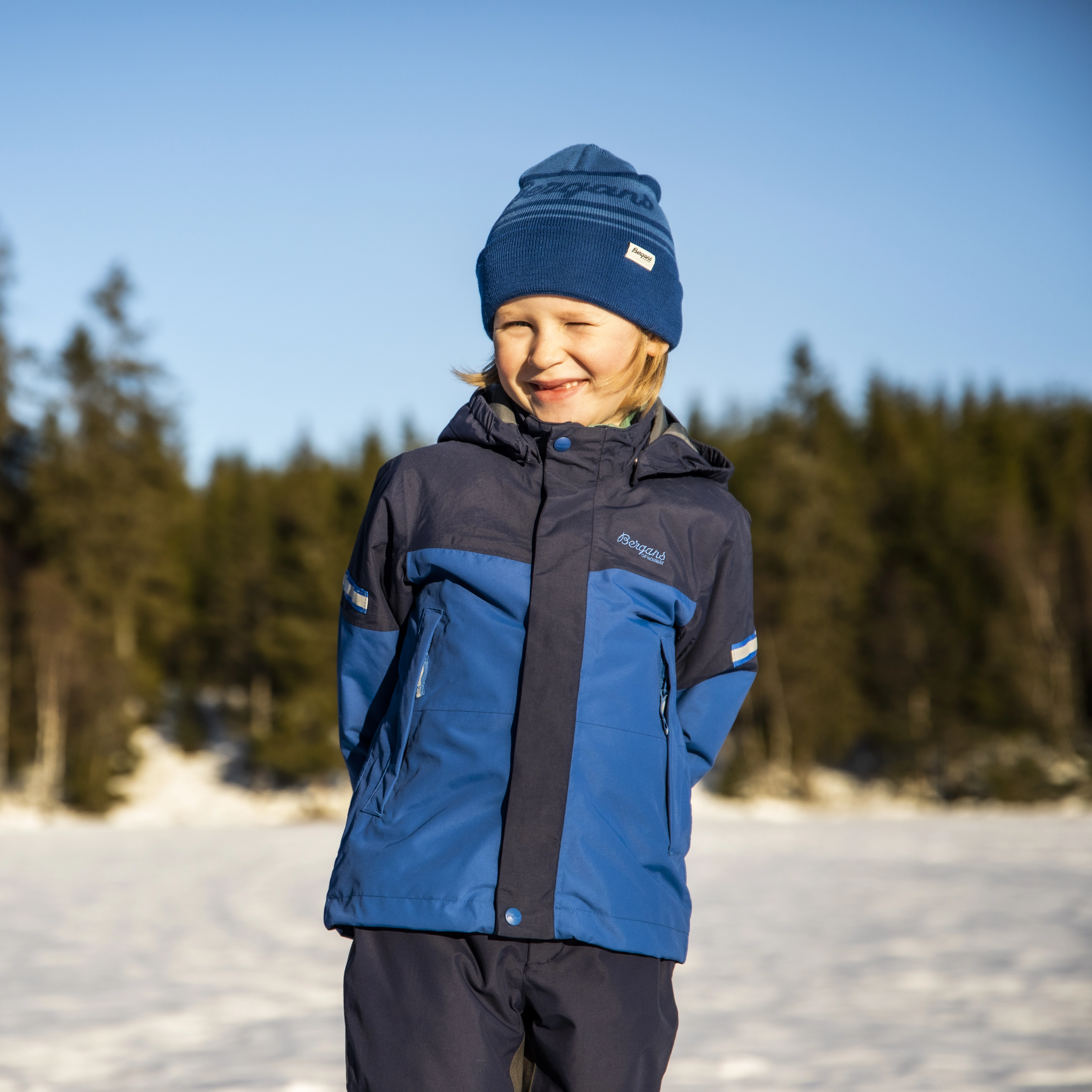 Lilletind Insulated Kids Jacket Dark Riviera Blue / Navy Blue