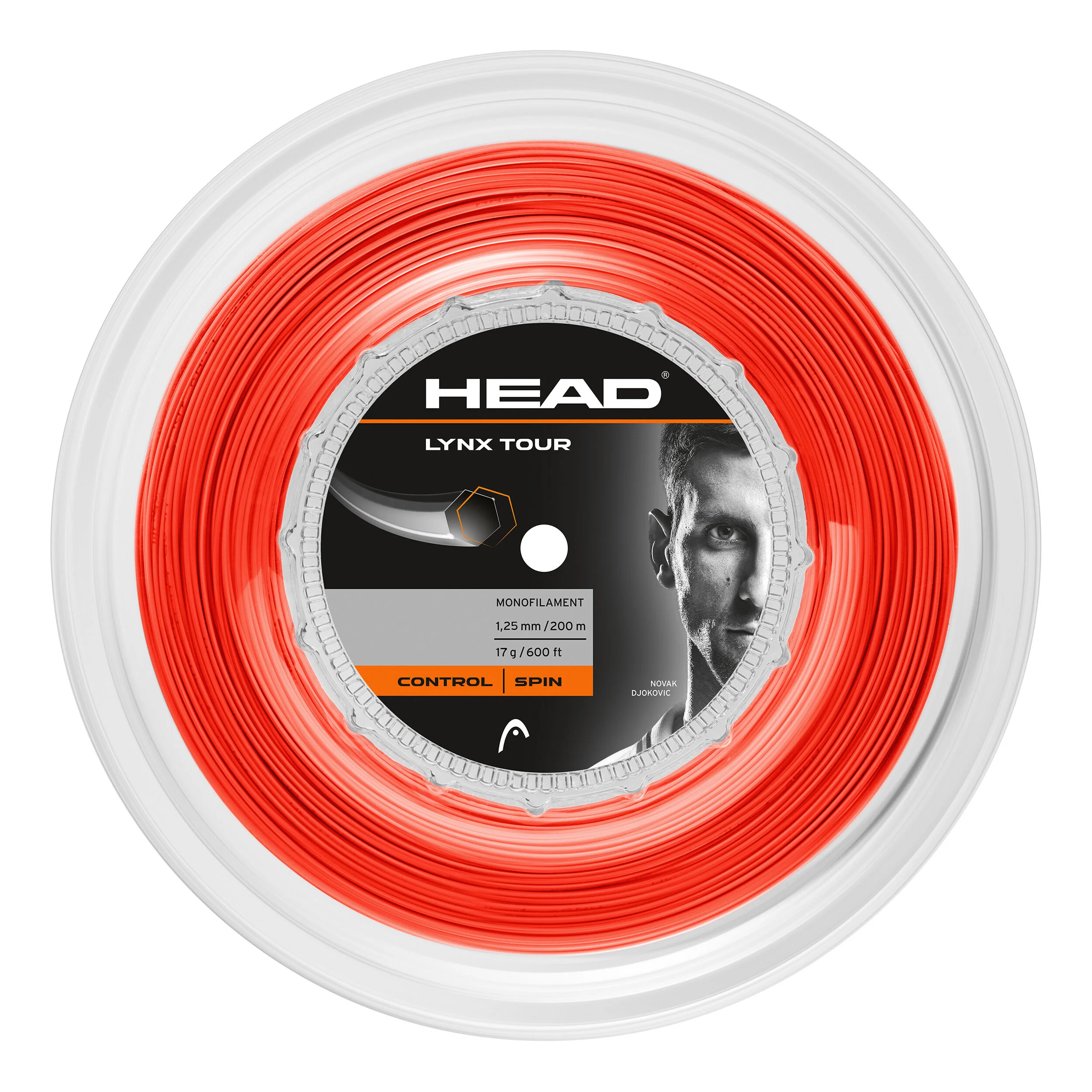 HEAD Lynx Tour Reel Bobine Cordage 200m - Orange