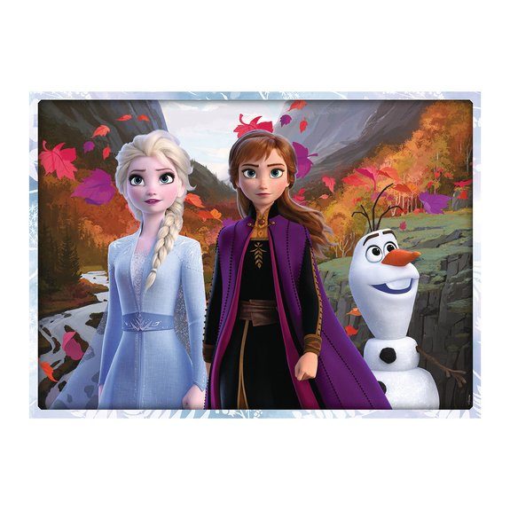 Puzzle 100 pièces - Un monde magique -  La Reine des Neiges 2
