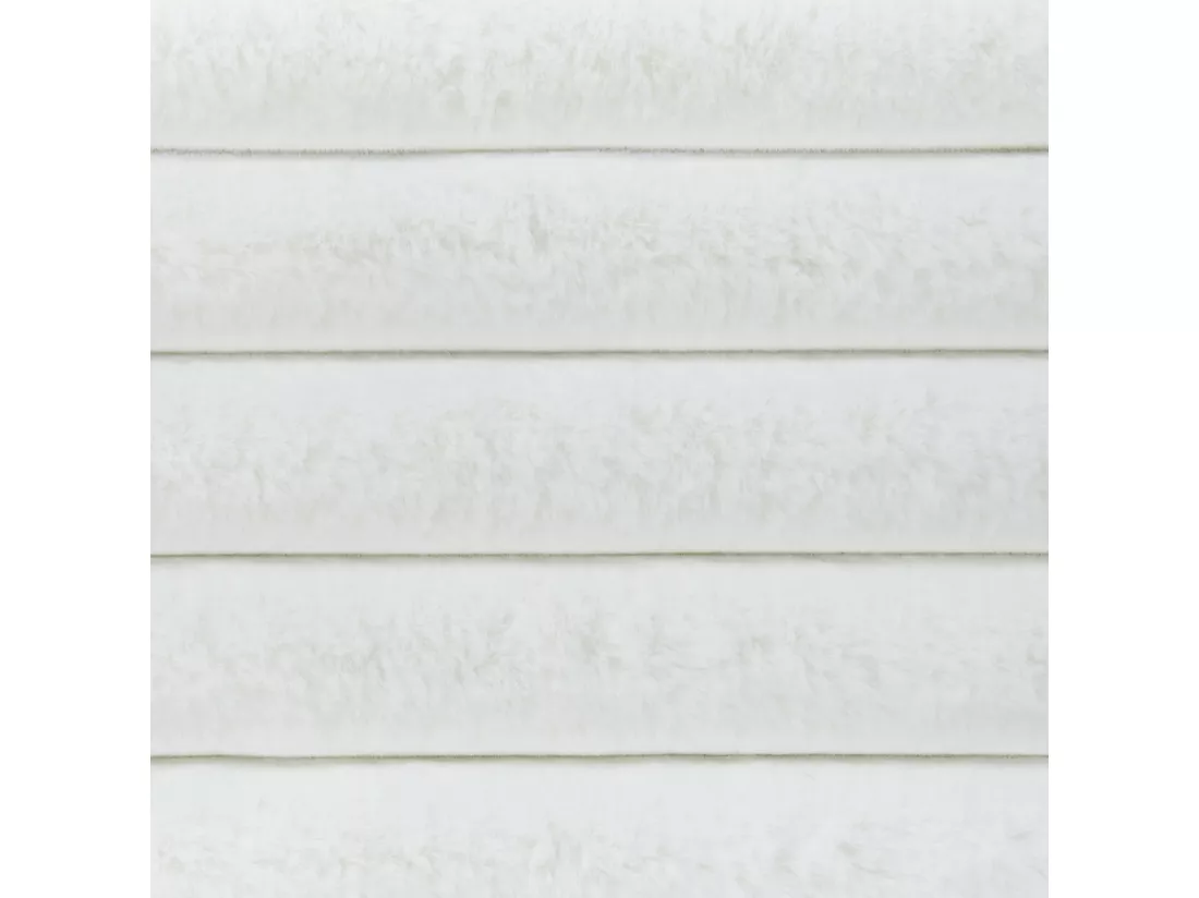Couvre-lits RAKYA Fourrure synthétique 200 x 220 cm Blanc