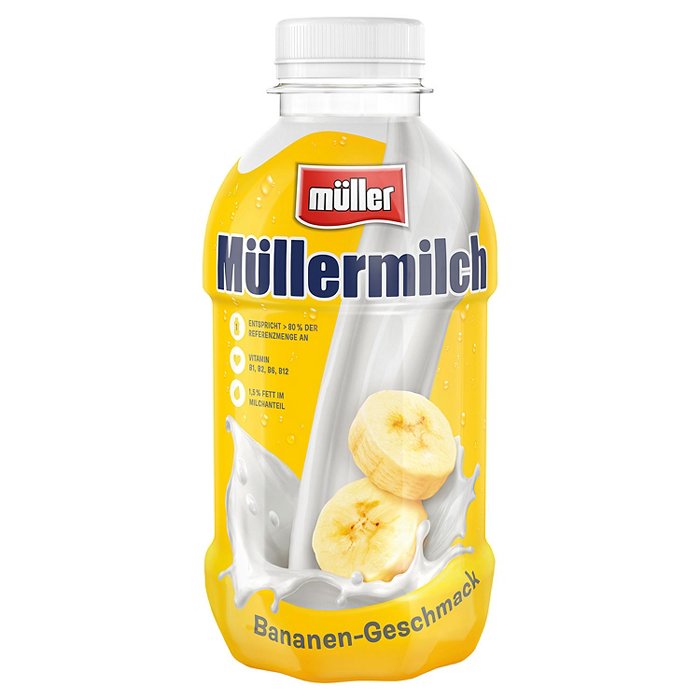 MÜLLER Müllermilch 400 ml, Banane