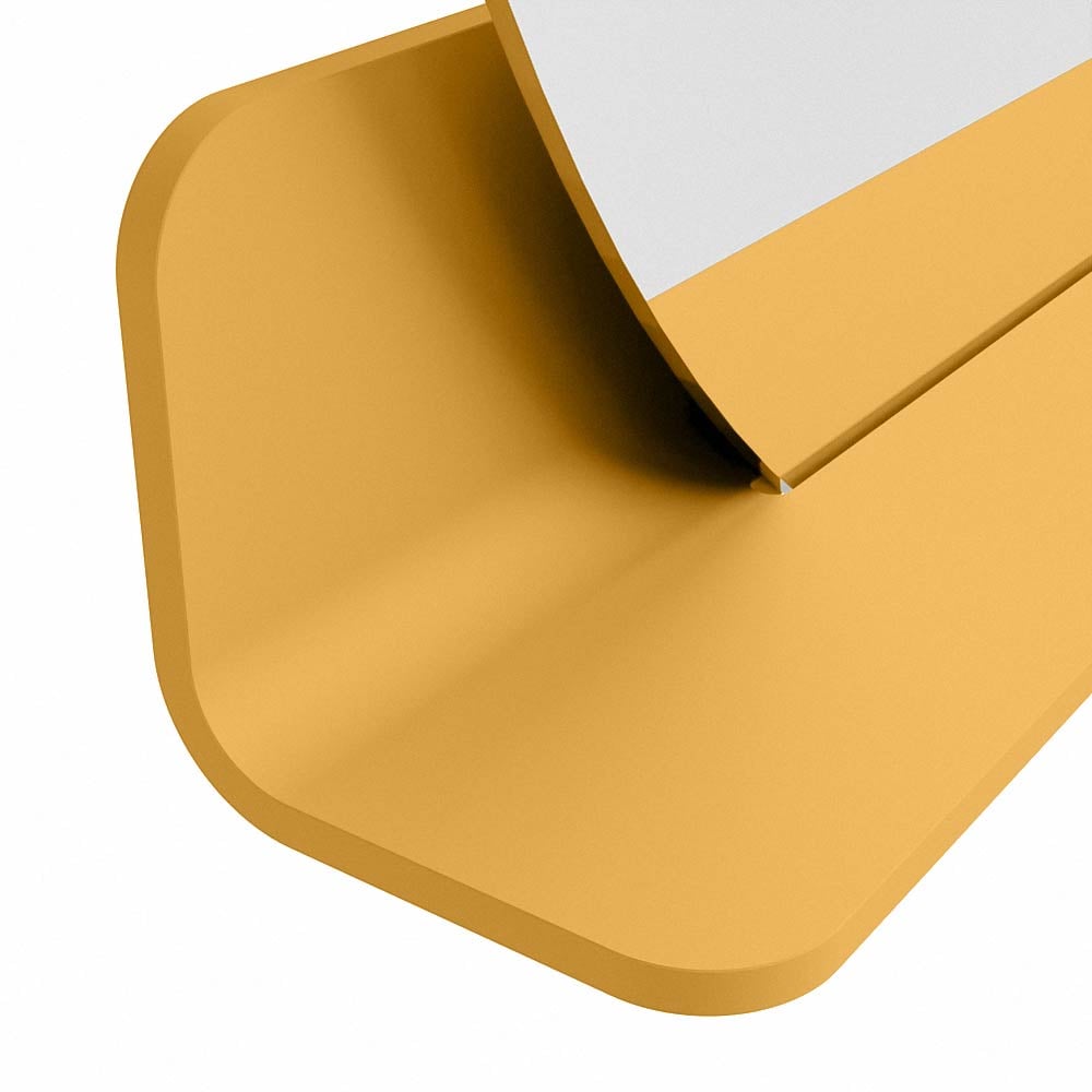 Mondiaz Spot spiegel rond Ø90cm met planchet ocher
