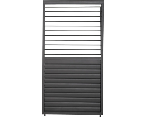 Lamellenwand Mirador Classic, Deluxe Plus 400 123 x 235 cm zwart