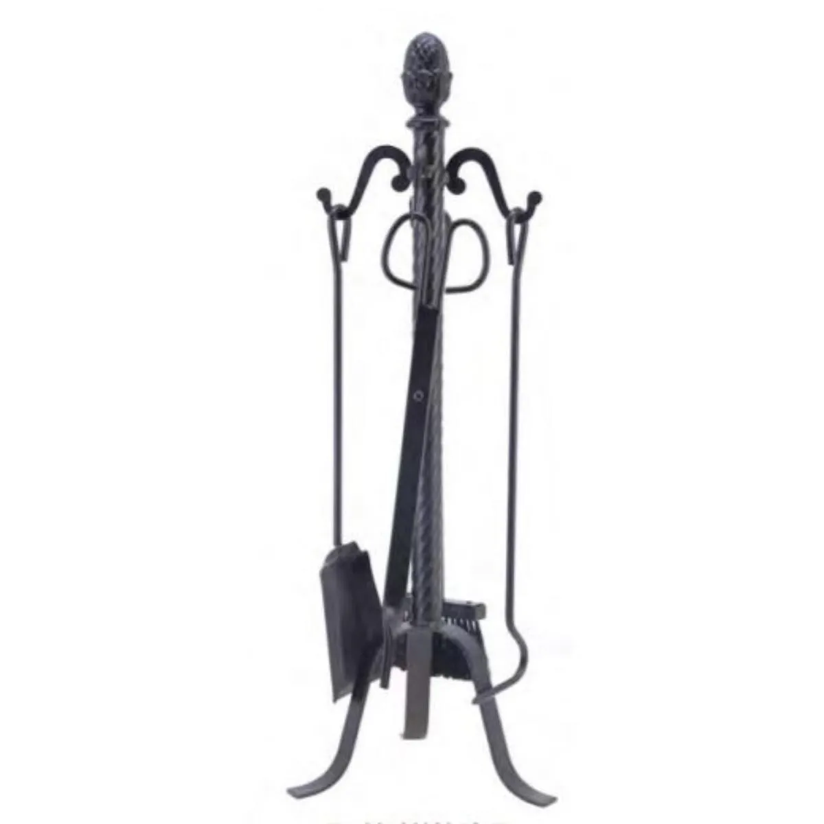 Visiodirect Ensemble cheminée - Noir