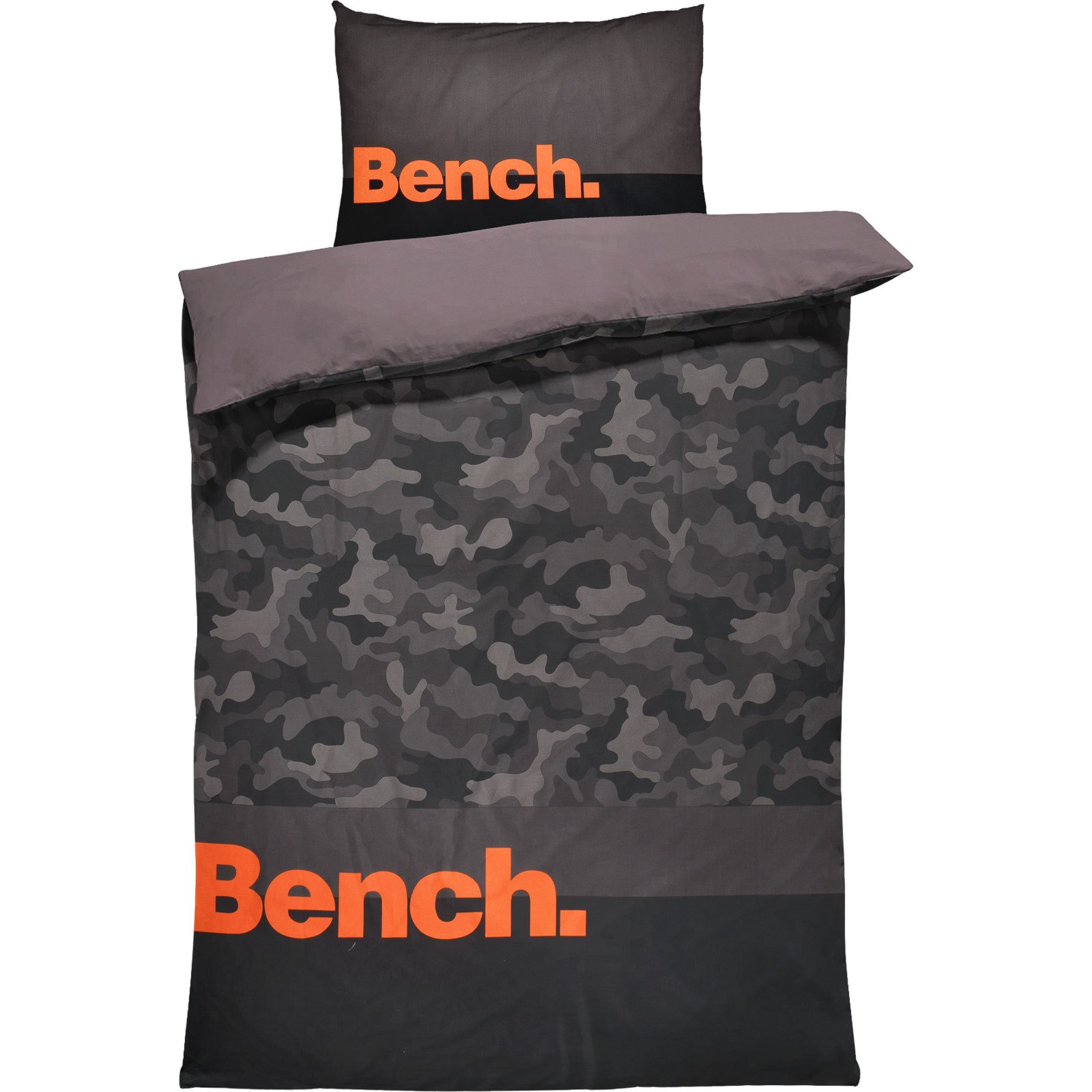 Bettwäsche Renforcé camouflage dunkelgrau