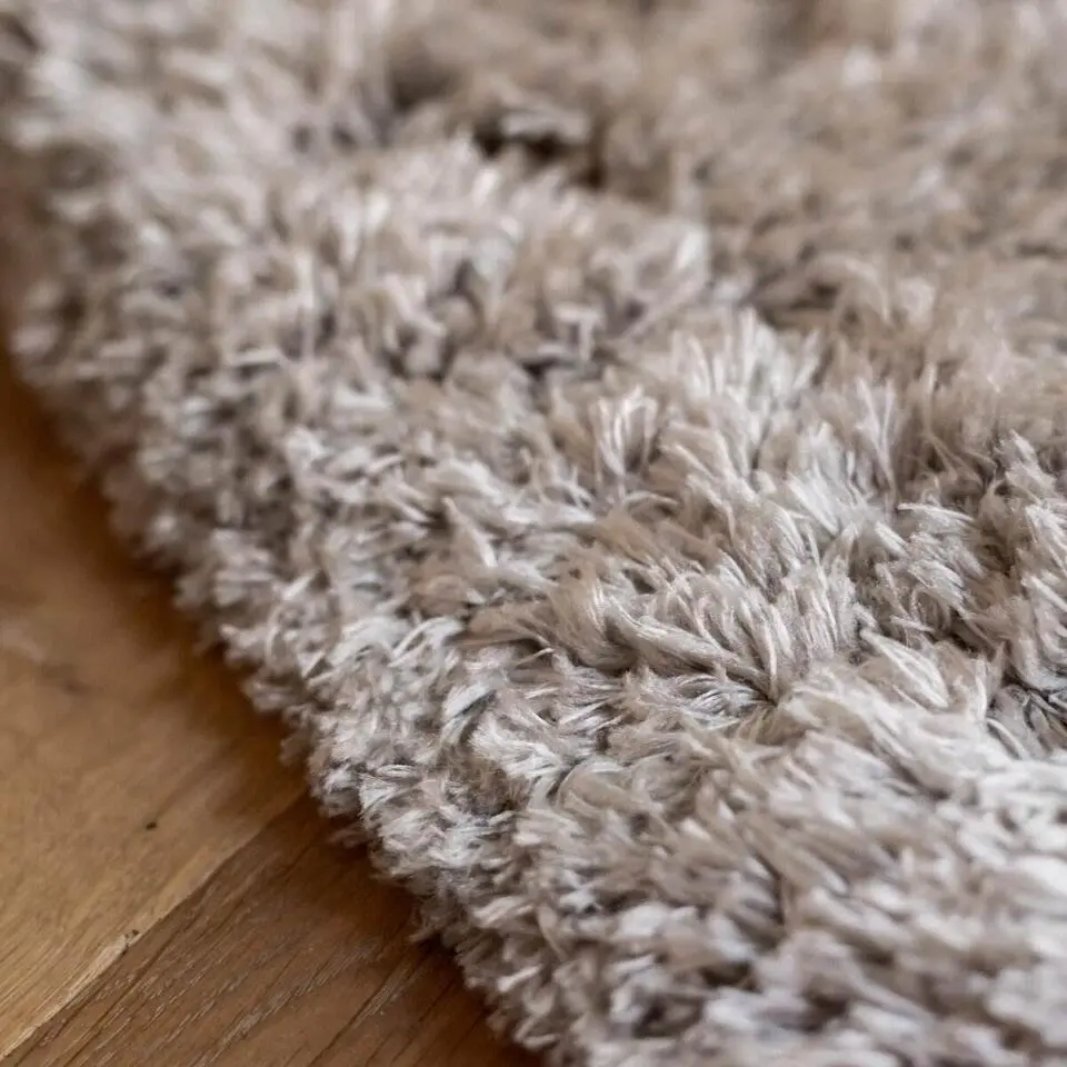 Interieur05 rond vloerkleed Fender wit/creme - 240 x 240 cm