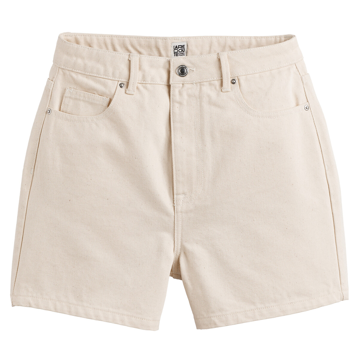 COLEÇÃO LA REDOUTE<br>Shorts jeans, cintura alta