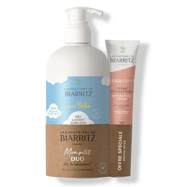 Laboratoires de Biarritz Mon Petit Duo Gel de Limpeza Extra-Rico, Sem Fragrância, 500ml