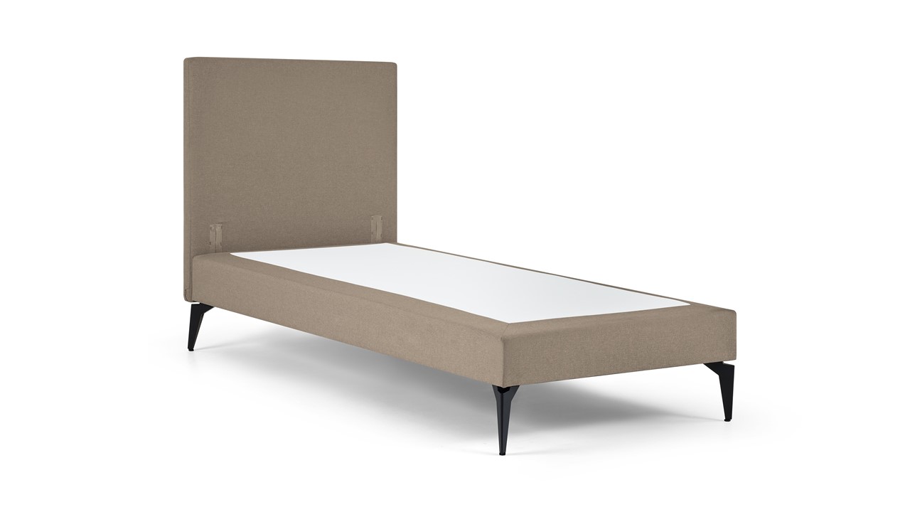Boxspring Cisano zonder matras taupe