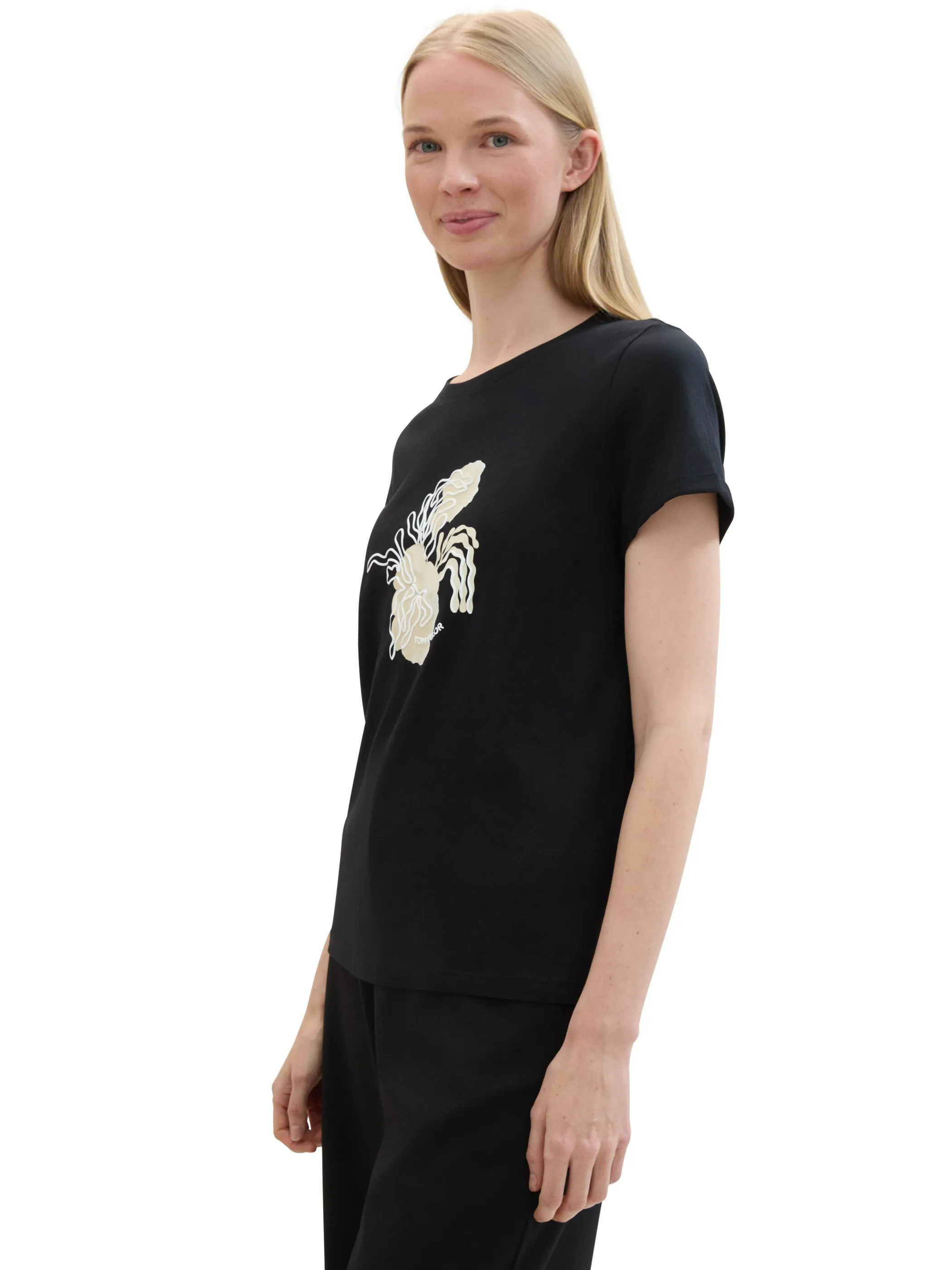 Damen T-Shirt mit Rubber Print