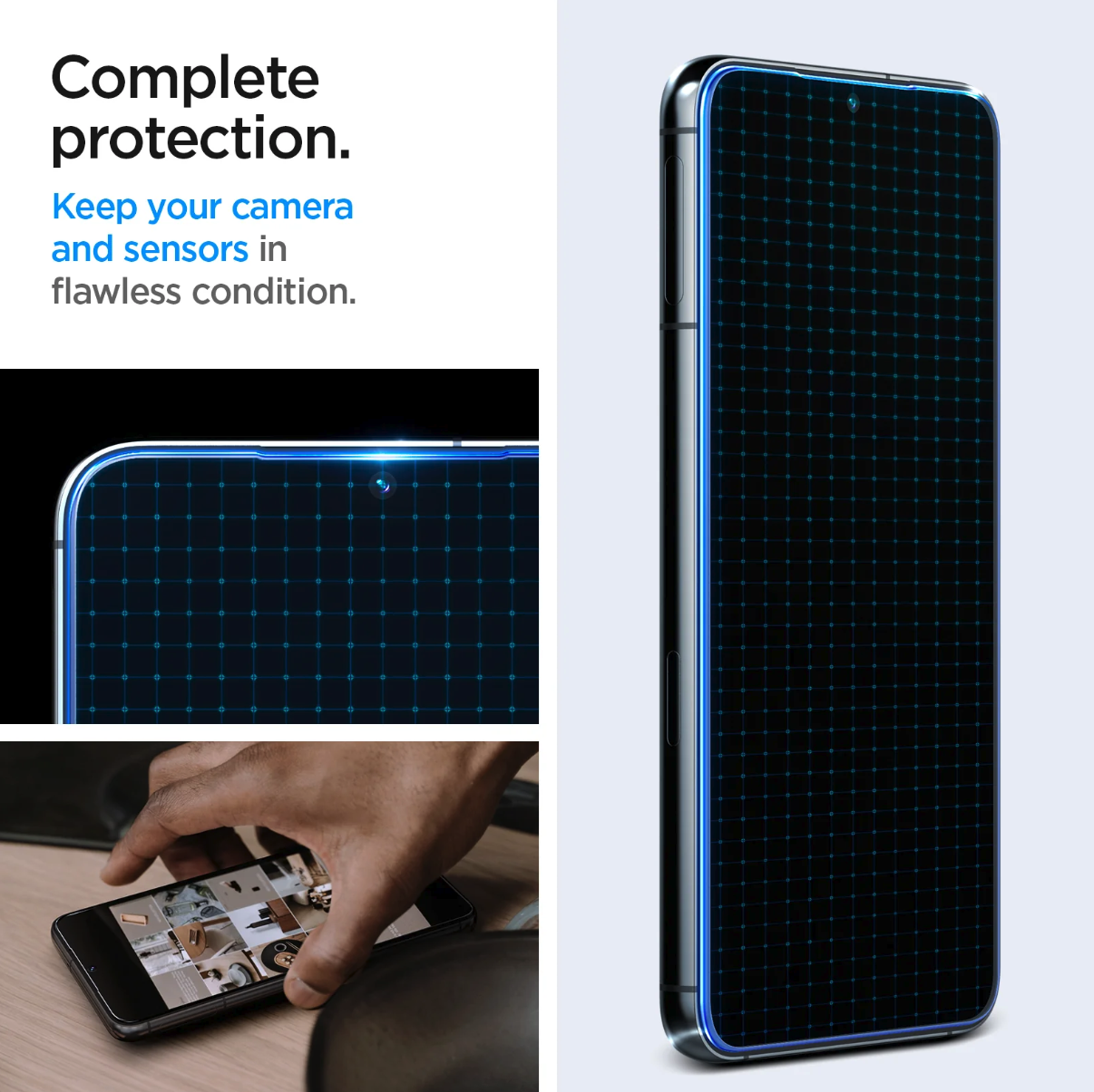 (2er Set) Samsung Galaxy S23 5G Glas Tr EZ Fit Panzer Glas Case Friendly   Montagerahmen (AGL05958)