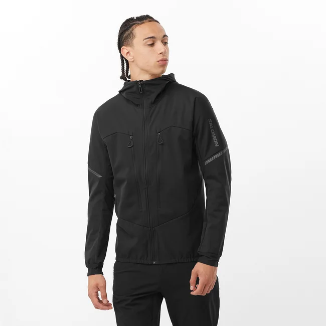 MTN  Windjacke mit Kapuze und durchgehendem Reißverschluss Herren