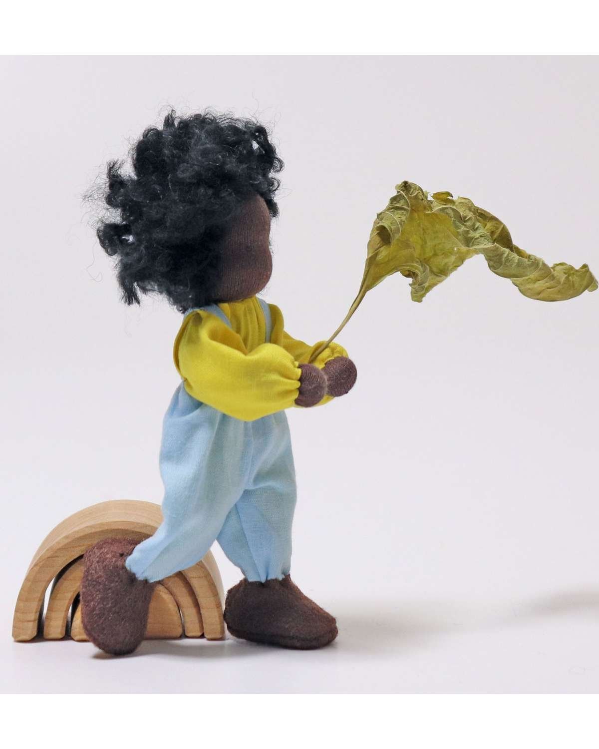 Dukke m/ fleksibel kropp – Liten 13cm – Håndlaget | Flexible Doll