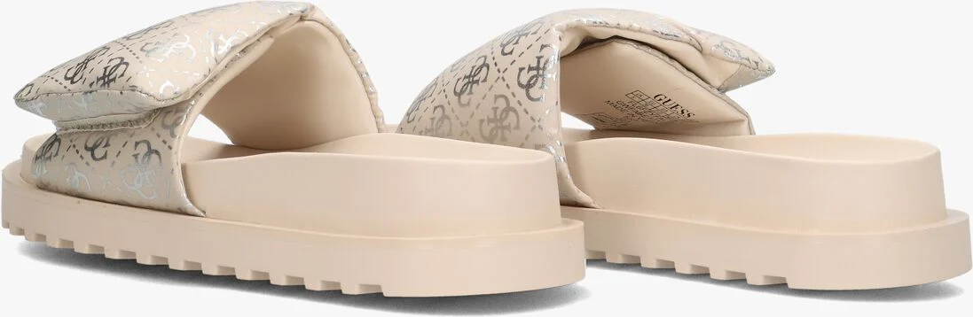 GUESS beige guess slippers fabetzy