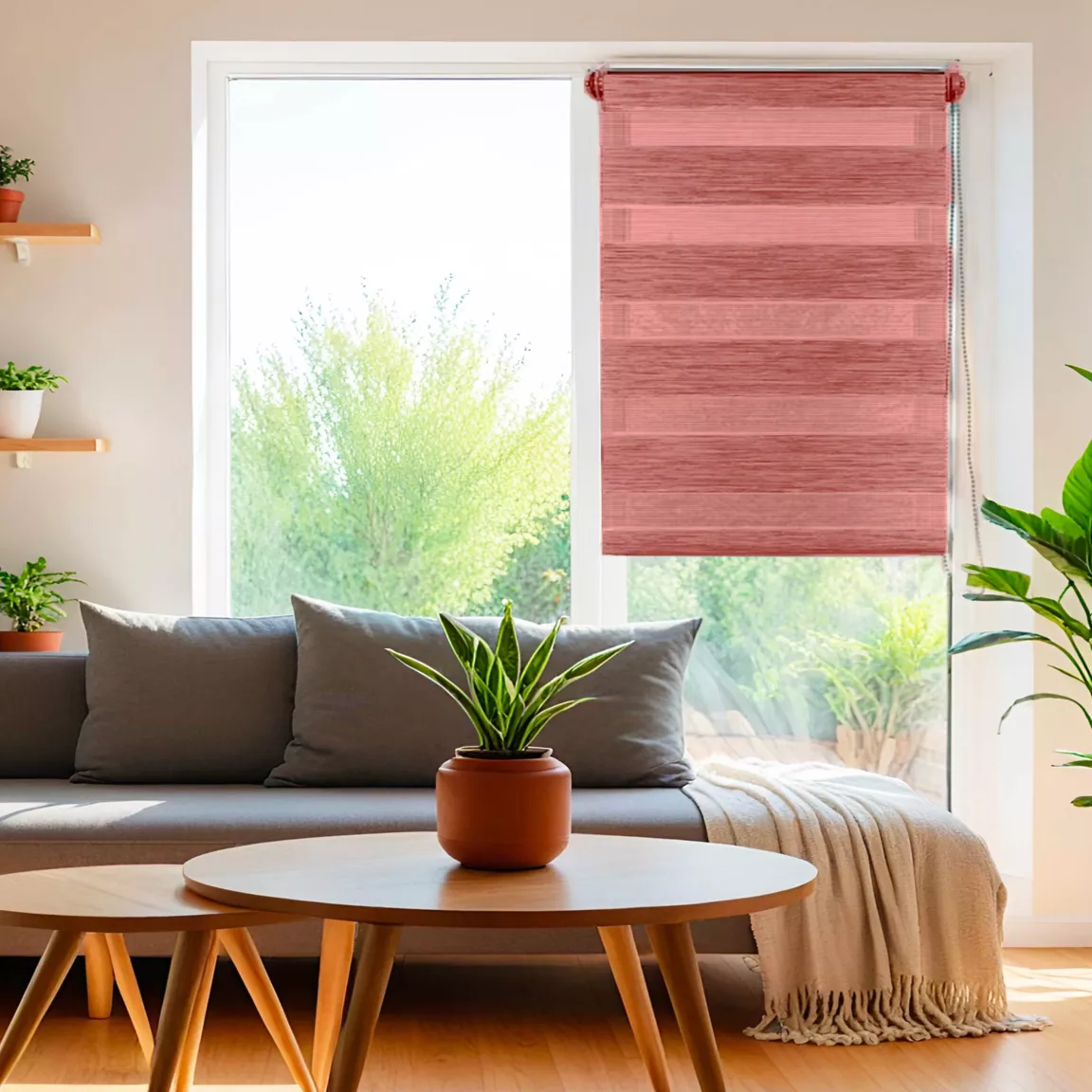 Store enrouleur Jour / Nuit (45 x 180 cm) Terracotta