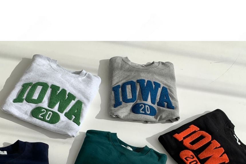 SeoulPop - Sweatshirt met losse pasvorm en letters