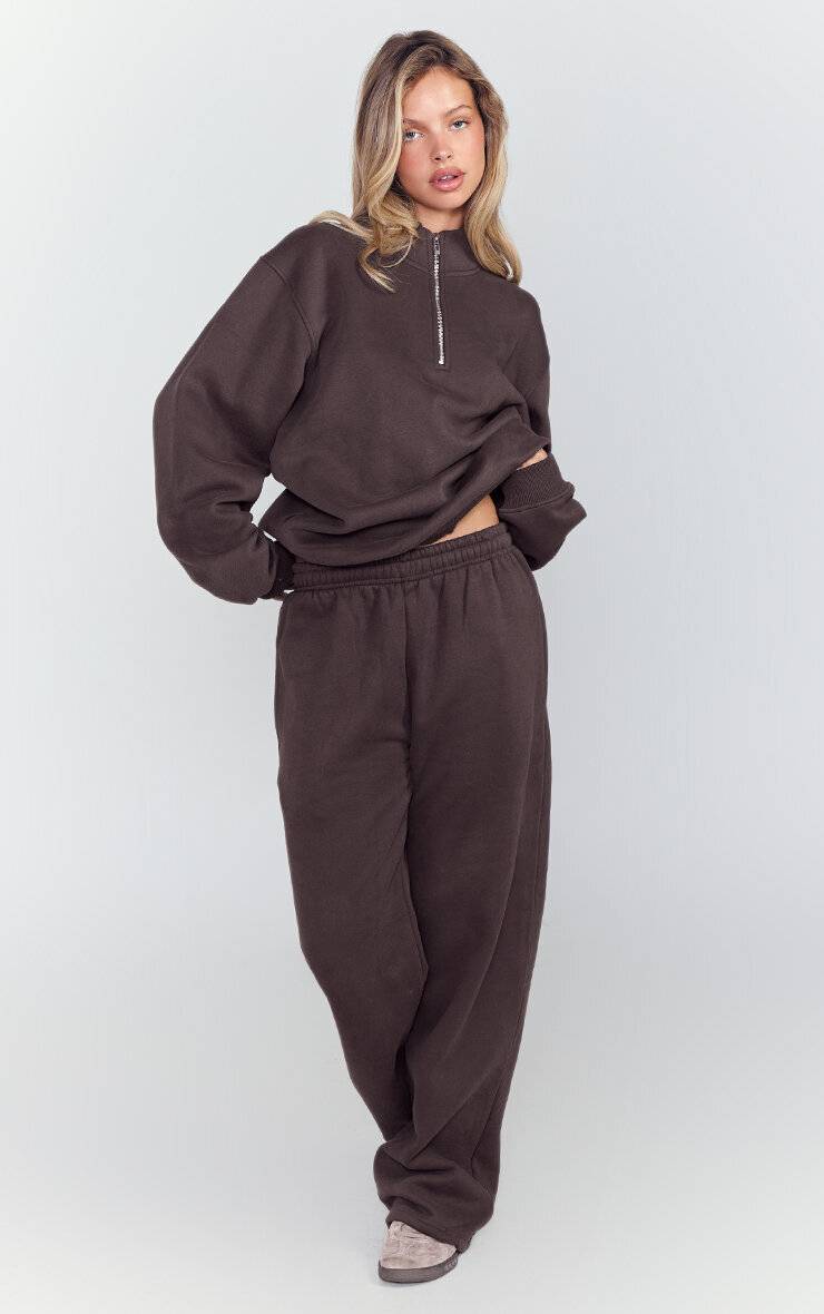 Espresso Pantalon De Jogging À Jambe Droite