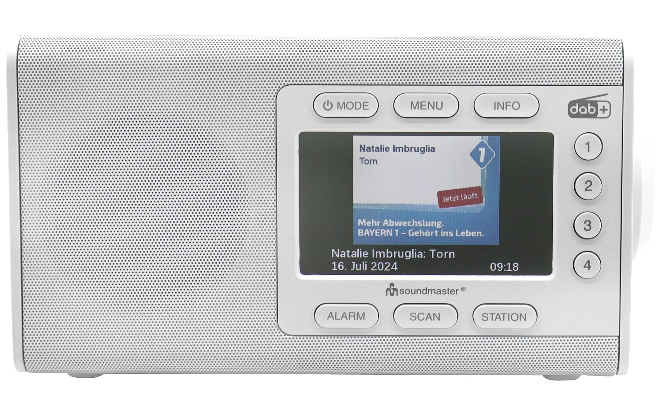 Soundmaster Digitalradio (DAB+) »DAB900WE« ( ) Datumsanzeige, Display, Senderspeicher,