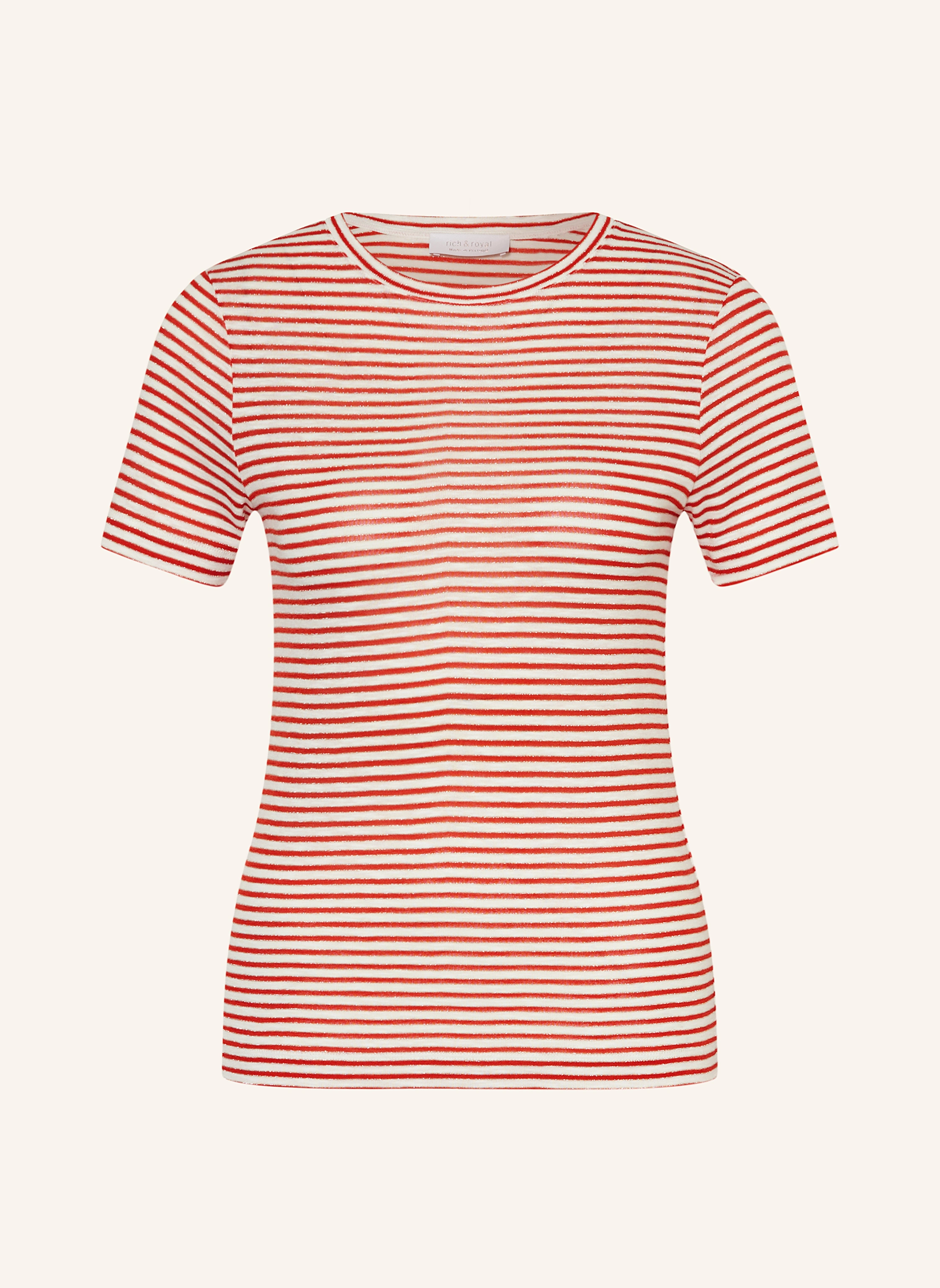 Rich & Royal T-Shirt mit Glitzergarn