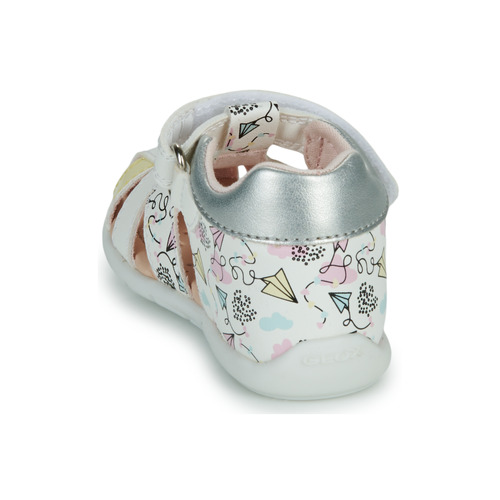 Geox - B ELTHAN GIRL - Blanc / Rose / Jaune
