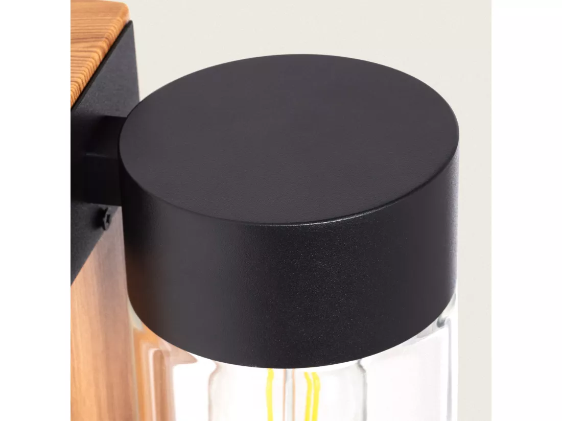 Applique Murale Extérieure Acier Inoxydable et Verre Isoba Noir