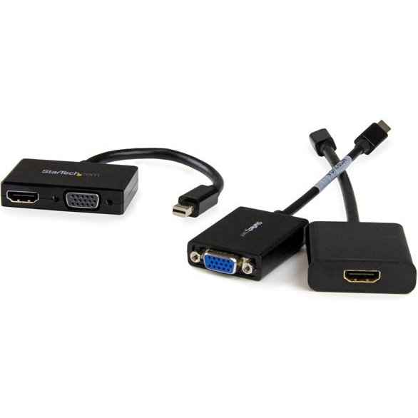 StarTech.com Adaptateur audio / vidéo de voyage - Convertisseur 2-en-1 Mini DisplayPort vers HDMI ou VGA