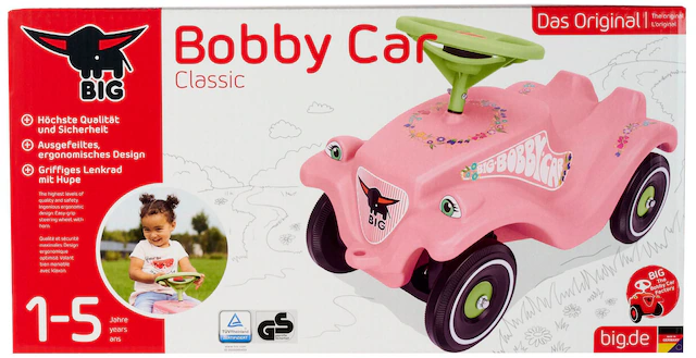 BIG Rutscherauto »BIG Bobby Car Classic Flower« Made in Germany