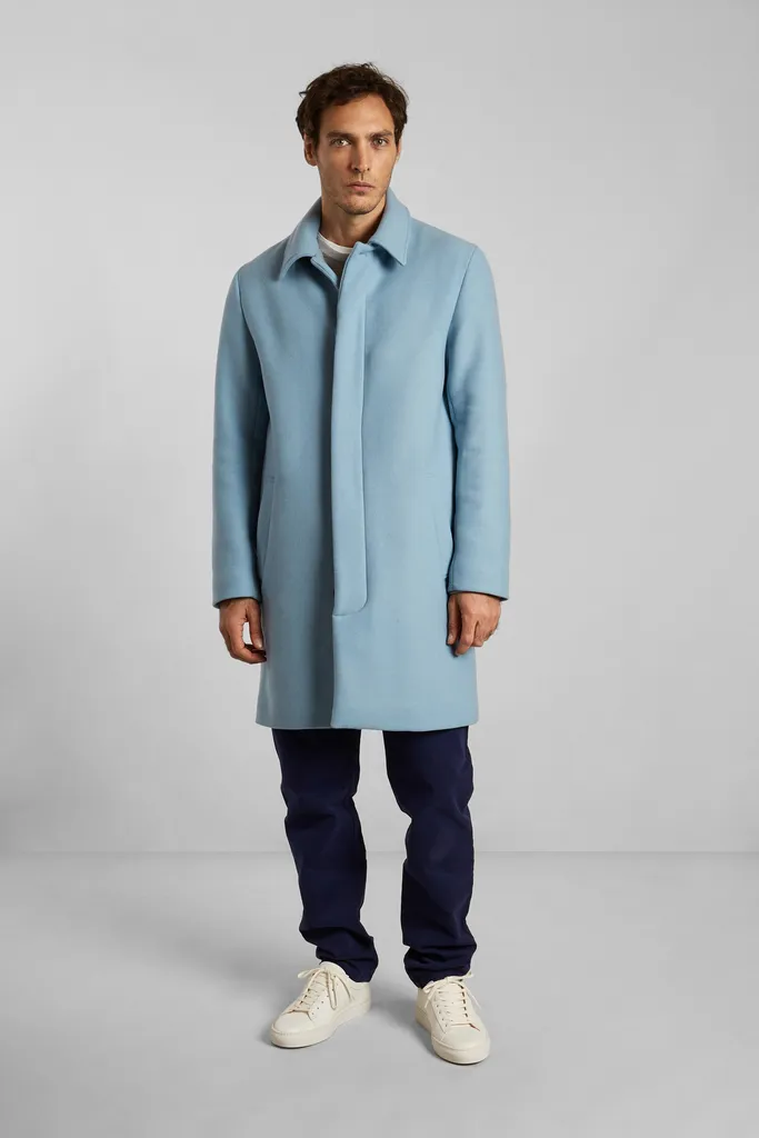 Manteau droit en laine vierge fabriqué en France L'Exception Paris