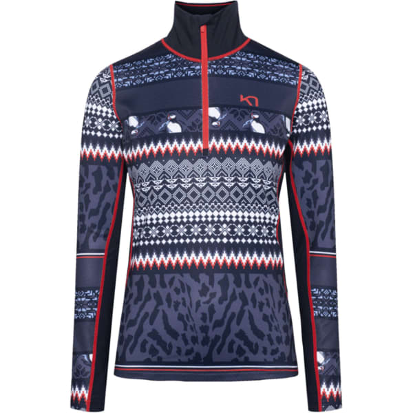 T-shirt thermique KARI TRAA LILJA HZ ROYAL