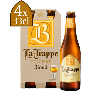 La Trappe - Blond - Fles - 4 x 330ML