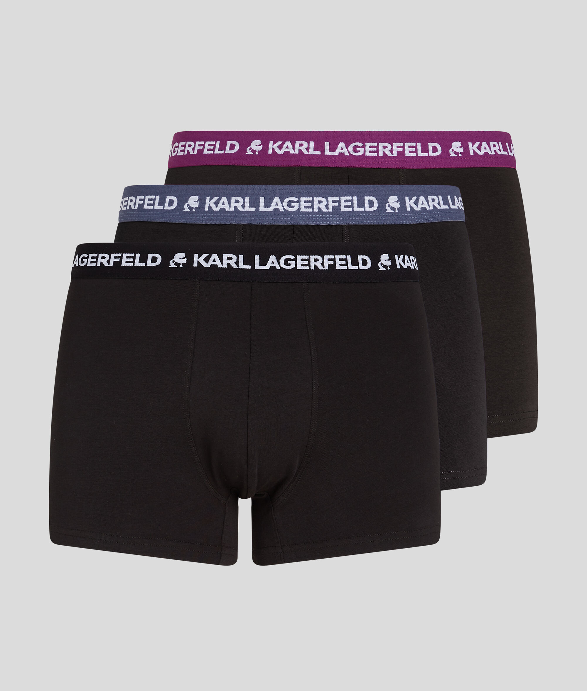 CALEÇONS MULTICOLORES AVEC LOGO KARL - LOT DE 3