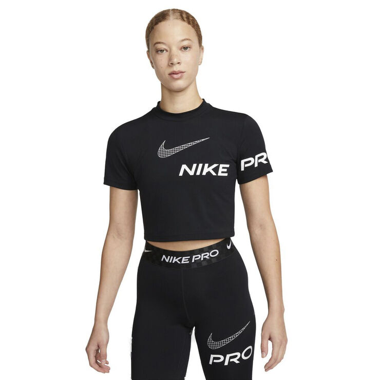 Nike Pro Dri-FIT Cropped Graphic T-shirt Sort