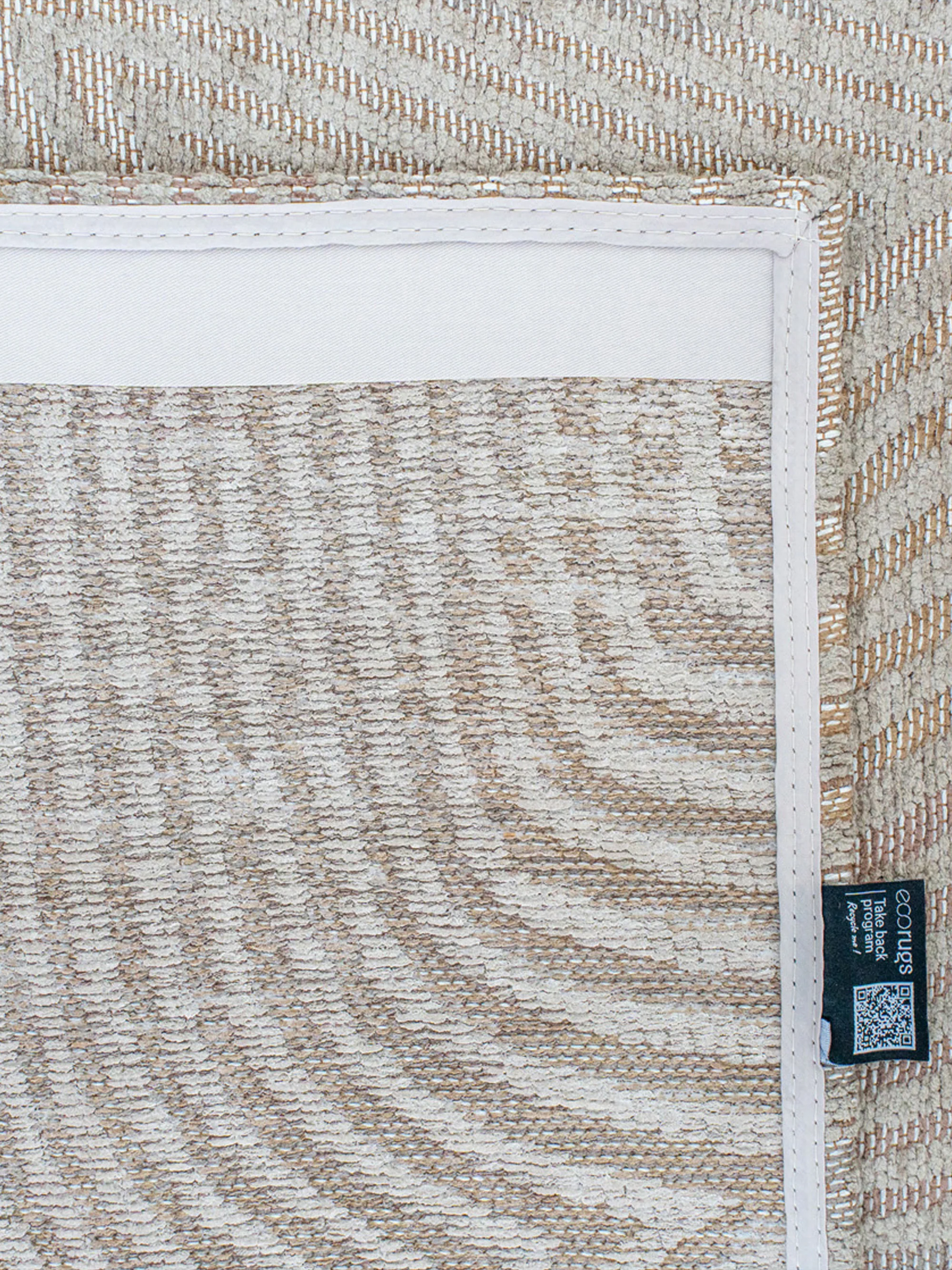 Wasbaar jacquard in- & outdoor vloerkleed Coral