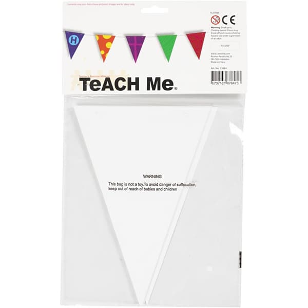 Flagg, H: 20 cm, B: 14,5 cm, 300 g, hvit, 10 stk./ 1 pk.