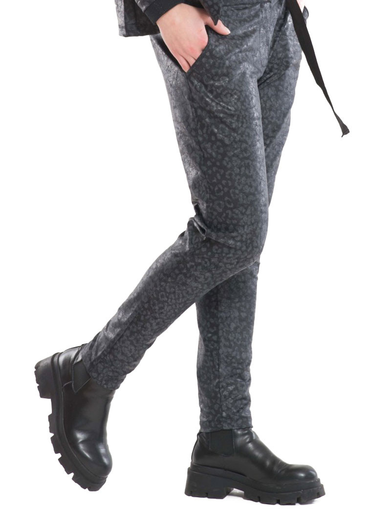 HBT INSOLITES - KRISTIANA PANTALON CITY STRAIGHT BLACK LÉO