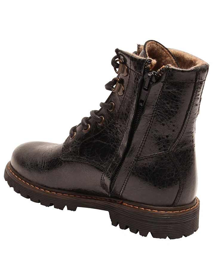 Schnür-Boots DAWN TEX gefüttert in schwarz