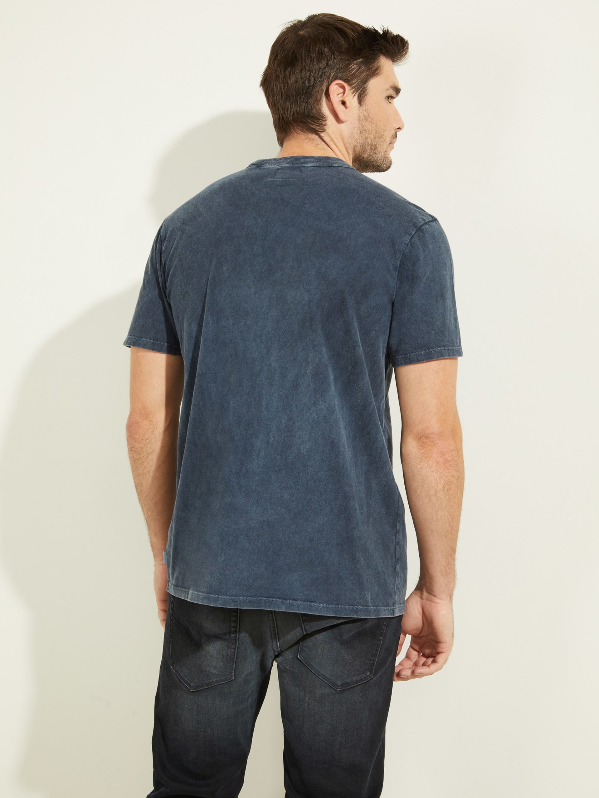 Camiseta de malha camurçada