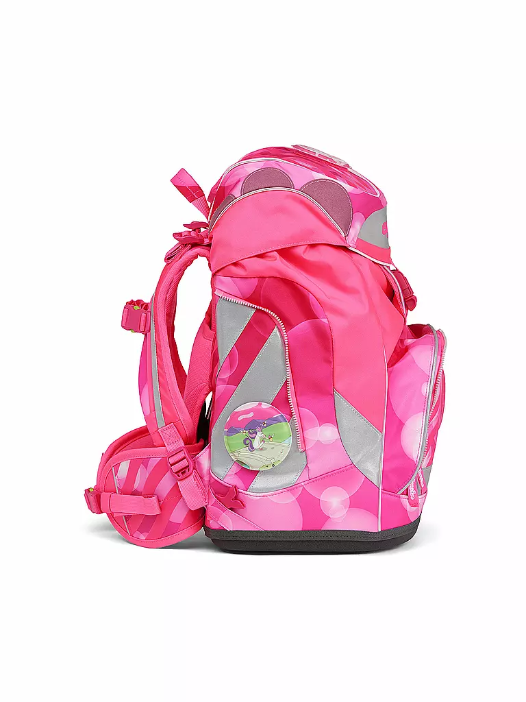 ERGOBAG Schulrucksack Set 6tlg Pack - KuntBärbuntes Einhorn Neo Edition pink
