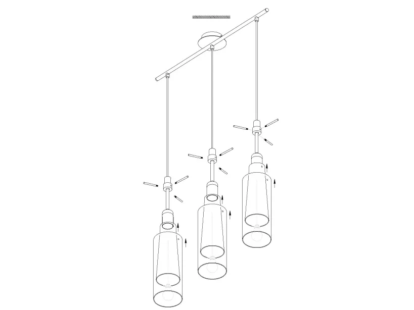 EGLO PINTO GOLD LANGBORD 3L GULD/KLAR