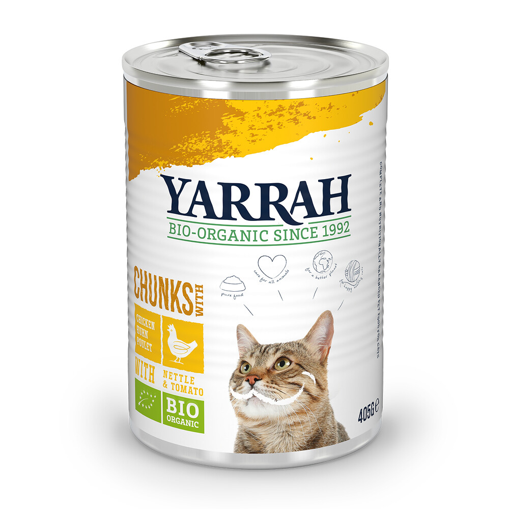 Yarrah Bio Kattenvoer Chunks Kip405 gr