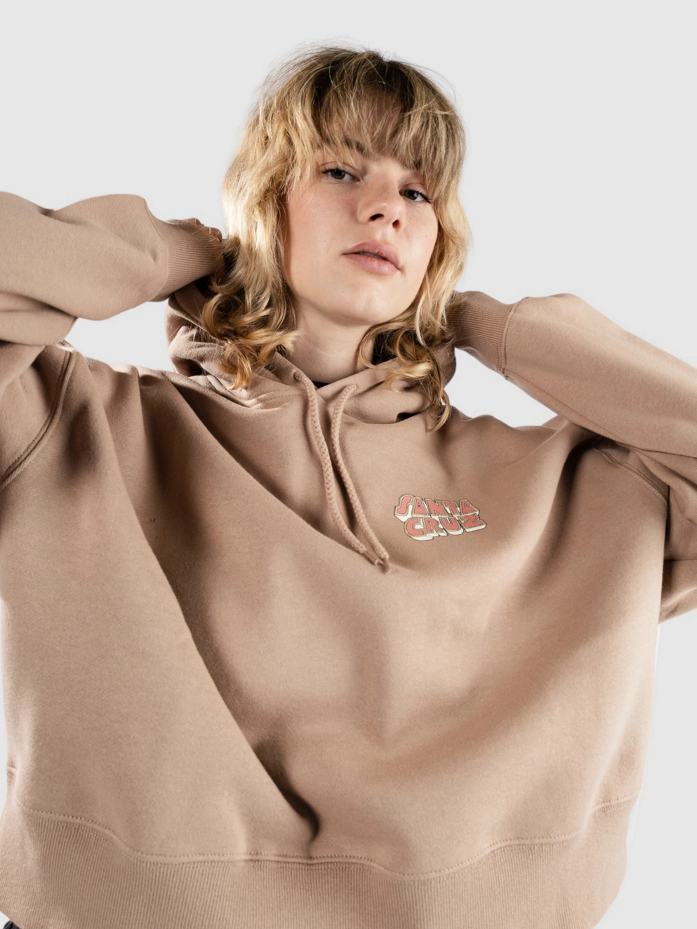 Santa Cruz Foxy Sun Hoodie taupe