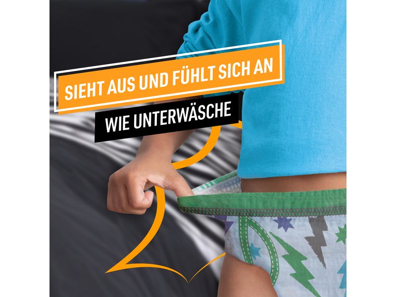 Pampers Nachtwindeln Ninjamas Jungs 4-7 Jahre, 60 Stk. Monatsbox – Auslaufschutz für die ganze Nacht