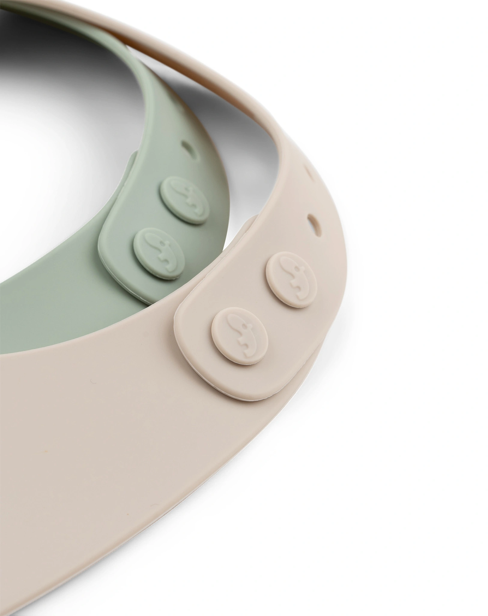 Silikon-Lätzchen LALEE 2er Pack in sand