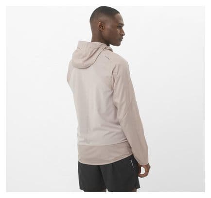 Veste coupe-vent Salomon Bonatti Cross Wind Beige Homme
