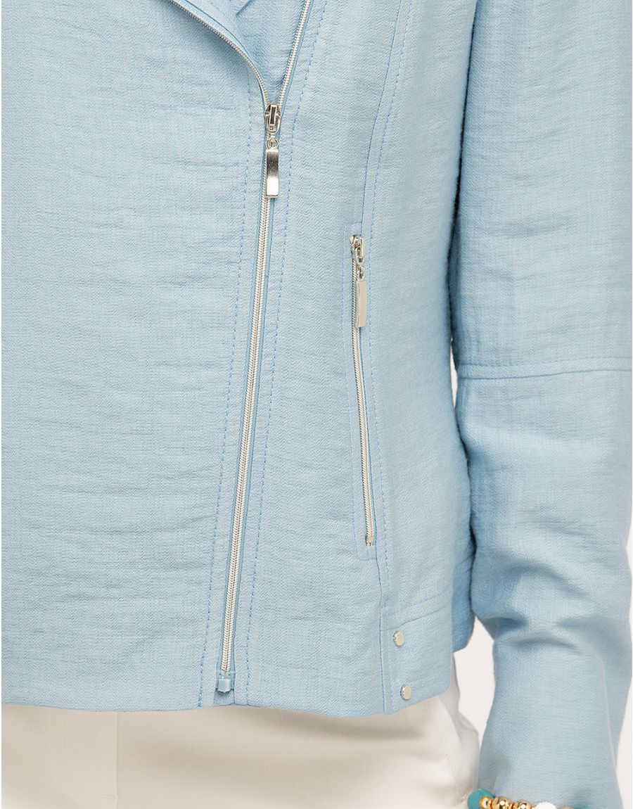 Veste chic bleu ciel